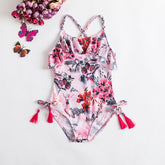Boho Baby Girl Swimsuit - Girls Fancy One-piece Swimsuit 1-5Yrs